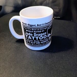 White Jade Dragon Tattoo Mug